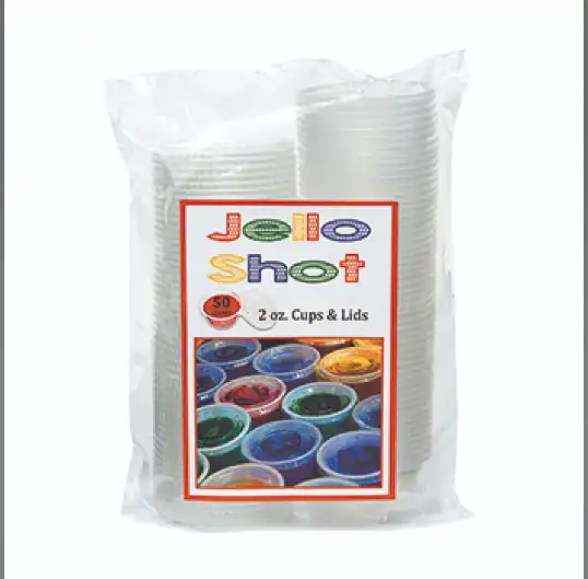 2 oz. Jello Shot Cups & Lids – 5 Packs Party Cups